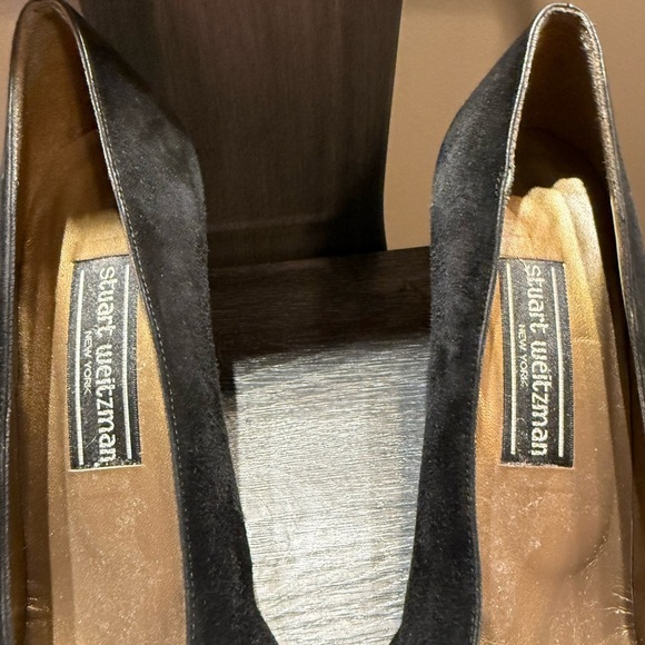 Stuart Weitzman Black Suede Heels - Picture 13 of 14